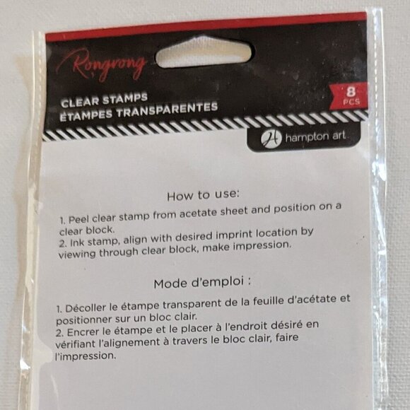 NWT Yoga Stamps Rong Rong 8 pc Clear Hampton Art Planner Fitness Workout Crafts - Picture 4 of 6